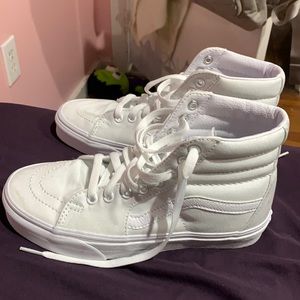 white vans, size 7.5